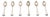 Plain Silver Tea Spoons, Set of 6 For Sale
