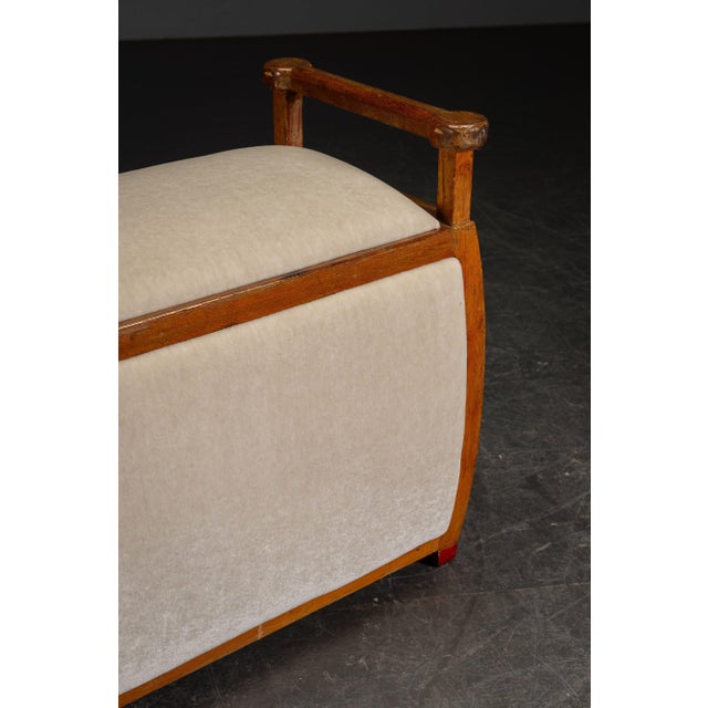 Vintage Art Deco Stool, 1930s For Sale - Image 8 of 16