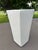 Vintage Pottery Barn Large Glossy White Geometric Ceramic Vase – Modern Minimalist Sculptural Vessel For Sale In Louisville - Image 6 of 12