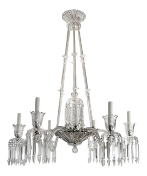 19th Century English Cut Crystal Chandelier Signed F & C Osler