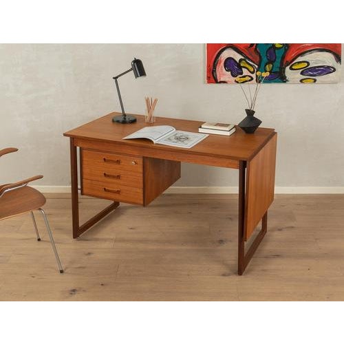 Vintage Teak Veneer Desk, 1960s For Sale - Image 5 of 11