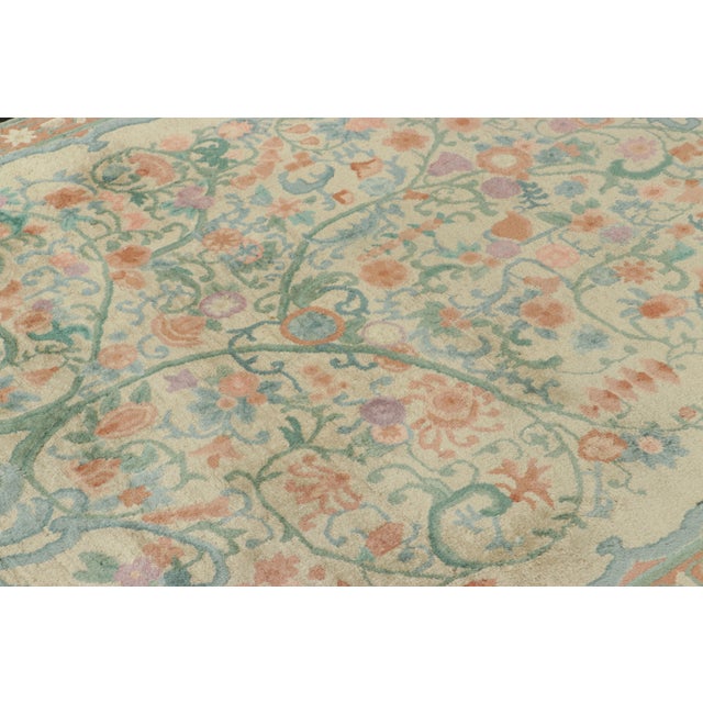 1920s Title: Antique Chinese ‘Tree of Life’ Rug, Rare and Regal Floral Design - Rug & Kilim For Sale - Image 5 of 7