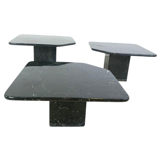 Vintage Marble Nesting Tables, 1970s, Set of 3 For Sale - Image 12 of 12