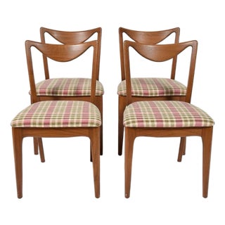 1950s Drexel Dining Chairs John Van Koert Dateline Collection Set of 4 For Sale