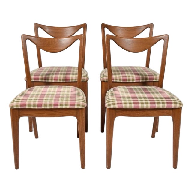 1950s Drexel Dining Chairs John Van Koert Dateline Collection Set of 4 For Sale