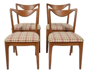 1950s Drexel Dining Chairs John Van Koert Dateline Collection Set of 4