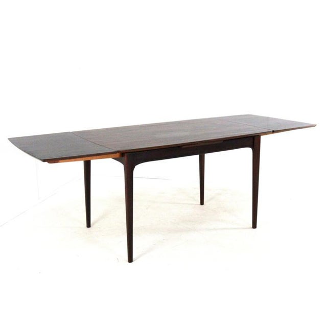 Rectangular Extendable Rosewood Goes Dining Table For Sale - Image 9 of 15