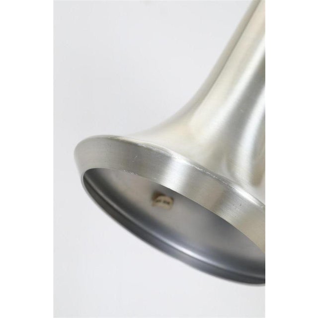Mid-Century Danish Modern Gilt Floor Lamp from Lyskær Belysning, 1970s For Sale - Image 6 of 14
