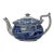 Late 20th Century Spode “Italian” Blue & White Transferware Teapot For Sale