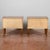 Brown Paolo Buffa-Style Bedside Tables with Glass Top, Set of 2 For Sale - Image 8 of 9
