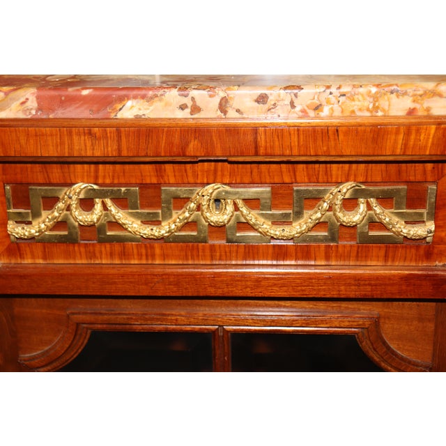 Bronze Late 19th Century Companion Pair of French Gilt Bronze Mounted De Cooene Freres Attr. Buffets For Sale - Image 8 of 17