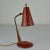 Wood Mid-Century Modern Red Desk Lamp, 1950s For Sale - Image 7 of 9