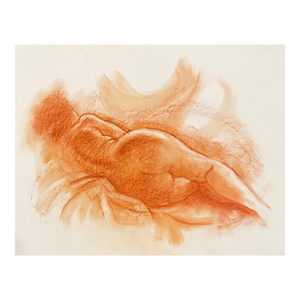 Neil Meitzler Sleeping Female Nude Pastel