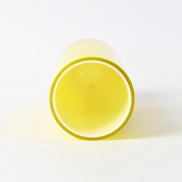 Yellow Glass Vase from Peill & Putzler, 1970s For Sale - Image 6 of 8