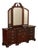 Thomasville 'Collectors Cherry' Triple Dresser with Tri-Fold Mirror For Sale