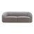 Yara Grey Velvet Pleated Sofa For Sale