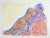 Abstract Vintage Abstract Yellow Nude Study Watercolor Painting For Sale - Image 3 of 4