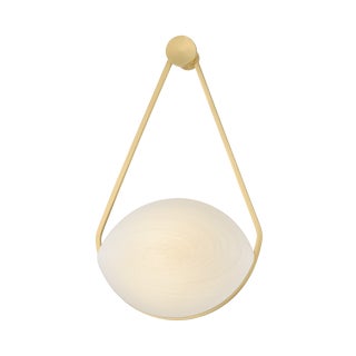 Hudson Valley Lighting Blaina 10.5 in. 1 Light Wall Sconce in Aged Brass Finish For Sale