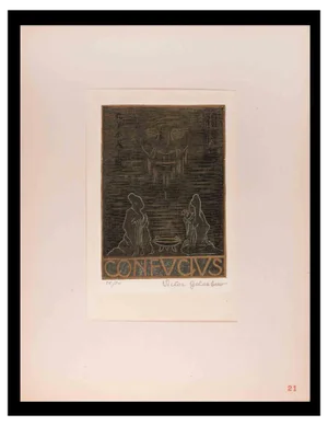 Victor Golubew, Confucius, Original Woodcut, Early 20th-Century