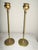 Art Deco Antique Tiffany Studios Bronze Candlesticks With Gold Gilt - a Pair For Sale - Image 3 of 13