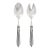 VIETRI Aladdin Antique Light Gray Salad Server Set For Sale - Image 11 of 11