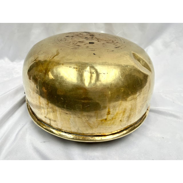 Early 20th Century French Handcrafted Brass Pot/Planter For Sale - Image 12 of 13