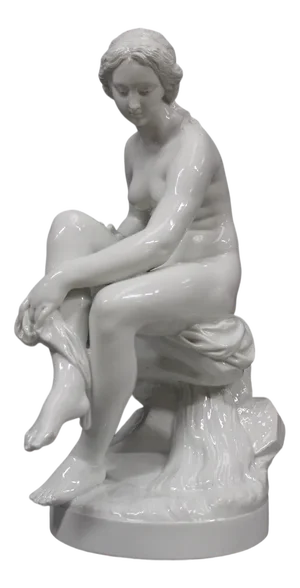 Porcelain Venus in the Bath from Villenauxe La Grande, 1950s