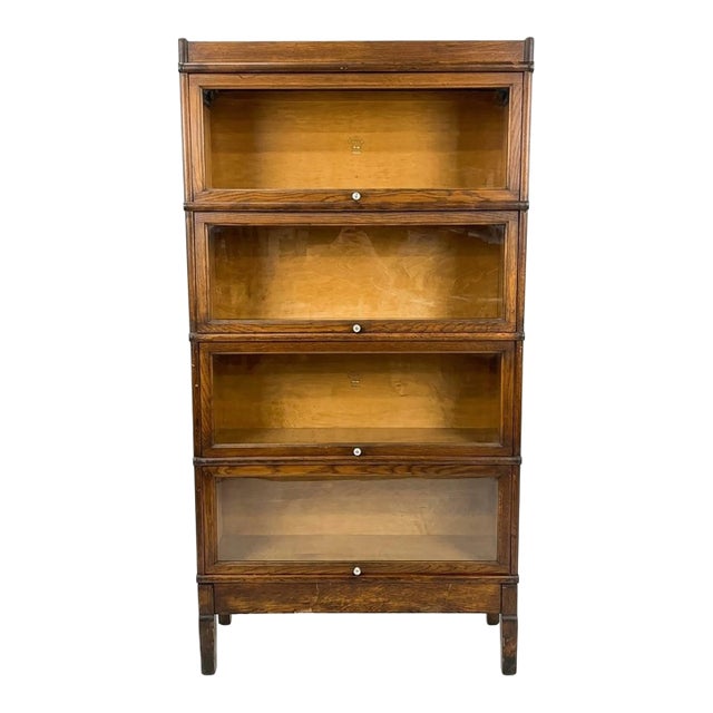 Antique Macey Four Stack Barrister Bookcase For Sale