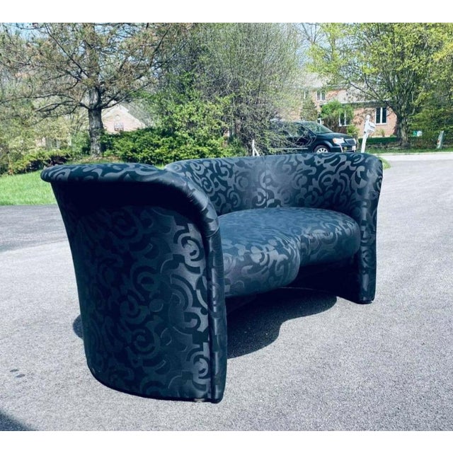 Mid-Century Modern Curved Loveseat by Milo Baughman | Chairish