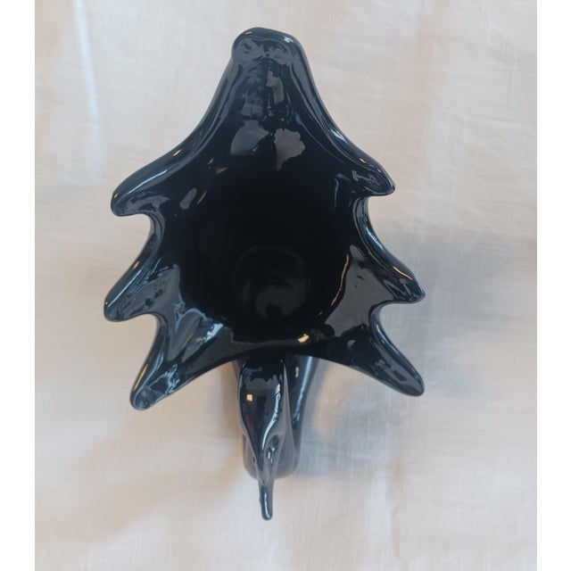 Murano Mid-Century Murano Black Amethyst Glass Graduated Swan Set For Sale - Image 4 of 8