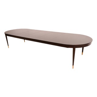 Thomas Pheasant for Baker Furniture French Regency Mahogany Extension Dining Table | Newly Refinished For Sale