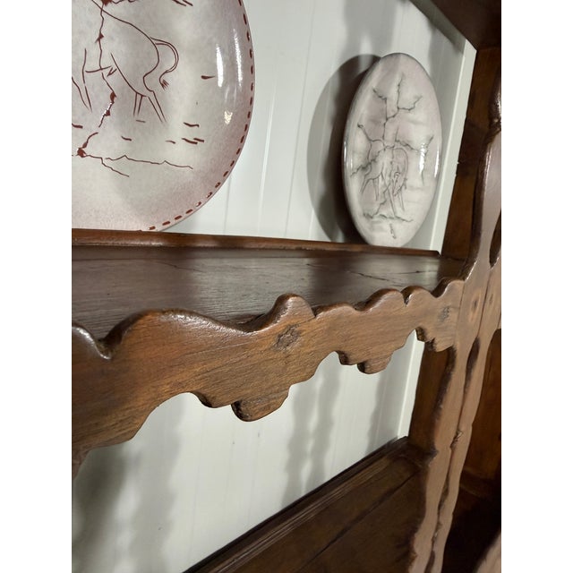 Antique Rustic Wall Unit Plate Cabinet, 1900s For Sale - Image 18 of 18
