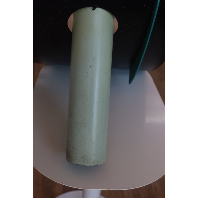 Teal Postmodern Studio Side Table by Michael Graham, 1987 For Sale - Image 8 of 9
