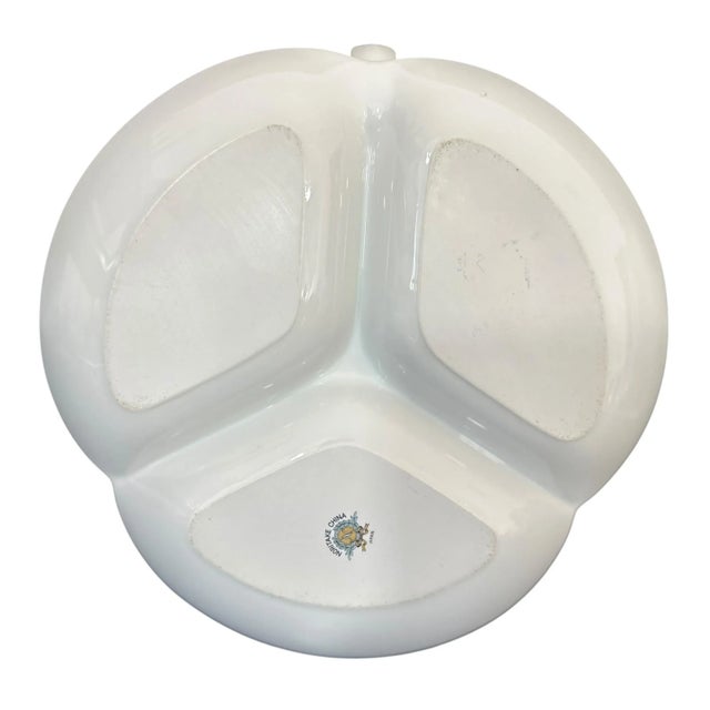 Vintage Noritake Tidbit Tray Pattern #1385 | Mid-Century Atomic Butterfly Divided Serving Dish | Relish Dish With Handle, 1950s MCM For Sale - Image 9 of 10