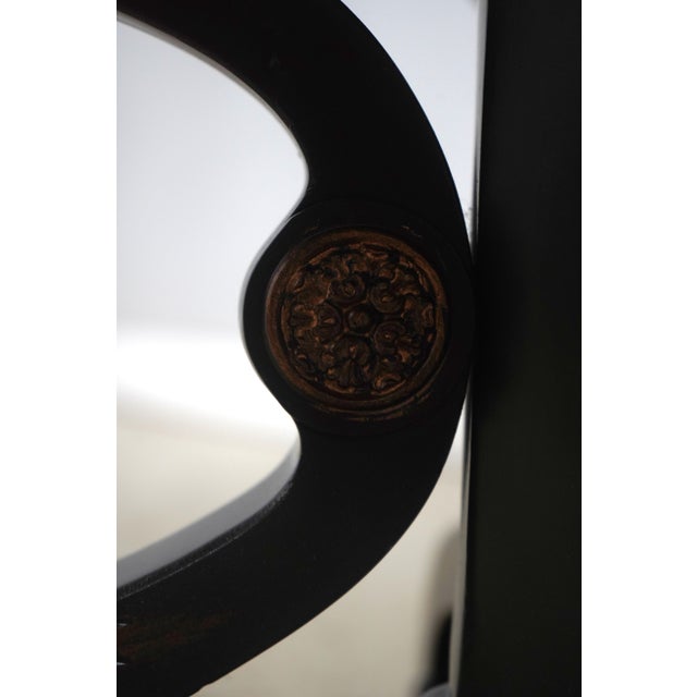 Drexel Round French Empire Mahogany Inlaid Pedestal Center Table For Sale - Image 11 of 12