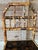Antique English Burnt Bamboo Side Chair With Japanned Lacquer Seat For Sale - Image 4 of 12