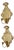 Large Mid-Century Modern Baroque Swedish Brass Sconces, Set of 2 For Sale