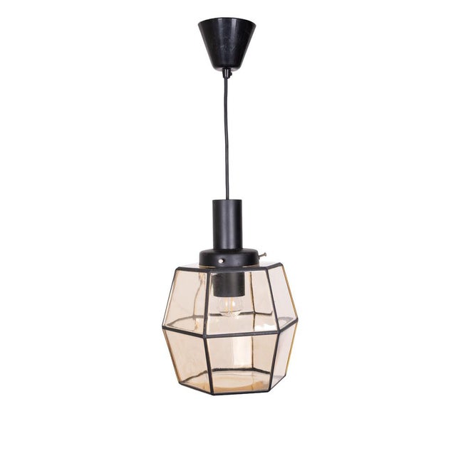 Glass Pendant Lamp from Glashütte Limburg, Germany, 1960s For Sale - Image 9 of 9