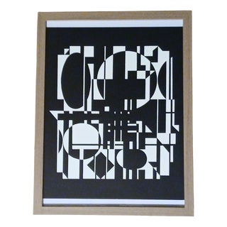 Victor Vasarely, Op Art Composition: Anadyr, 1969, Print For Sale