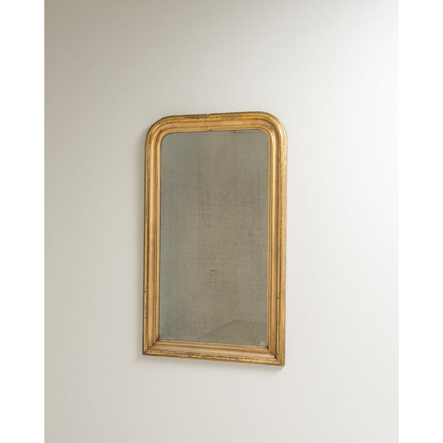 Gold 19th Century France Gold Wood Mirror For Sale - Image 8 of 10