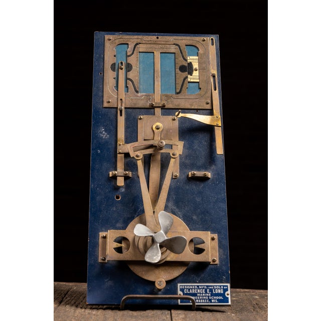 c. 1930s; Clarence E. Long Marine Engineering School - Milwaukee, Wisconsin Mechanical marine engineering demonstrator...