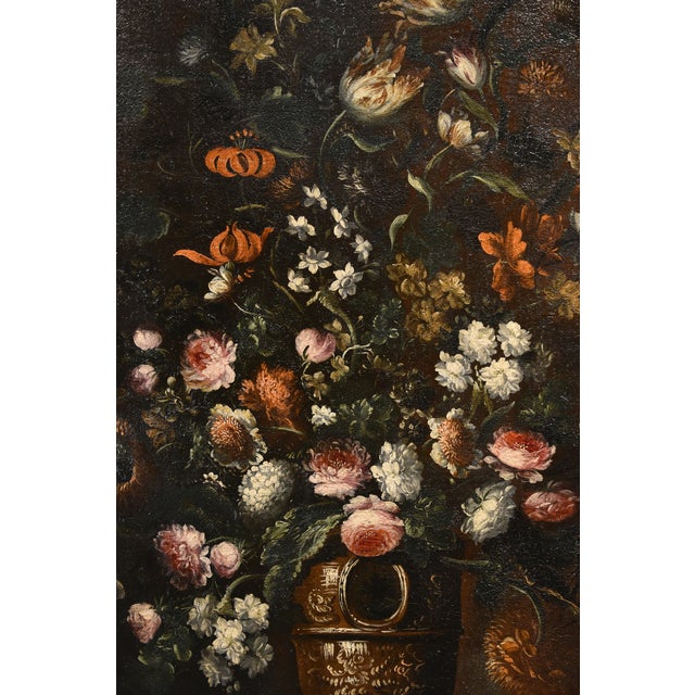 Andrea Scacciati, Flowers Still Life, 1600s, Oil on Canvas, Framed For Sale - Image 12 of 18