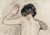 This beautiful early 1900's French figure drawing in the Classicism style is timeless in both beauty and artistic...