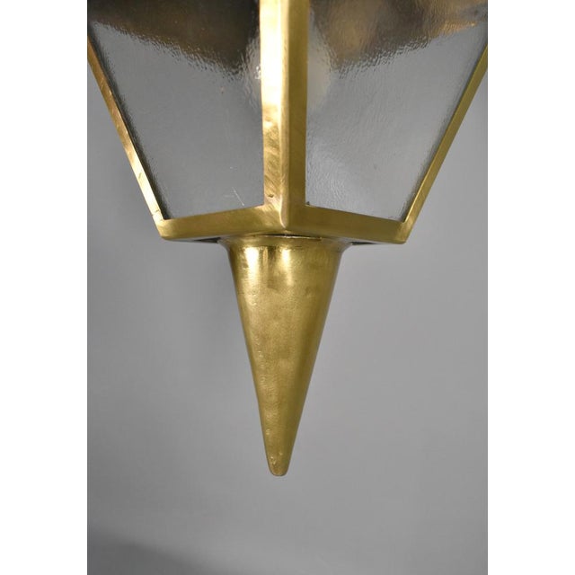 Antique French Exterior Bronze Lantern, 1890s For Sale - Image 13 of 16