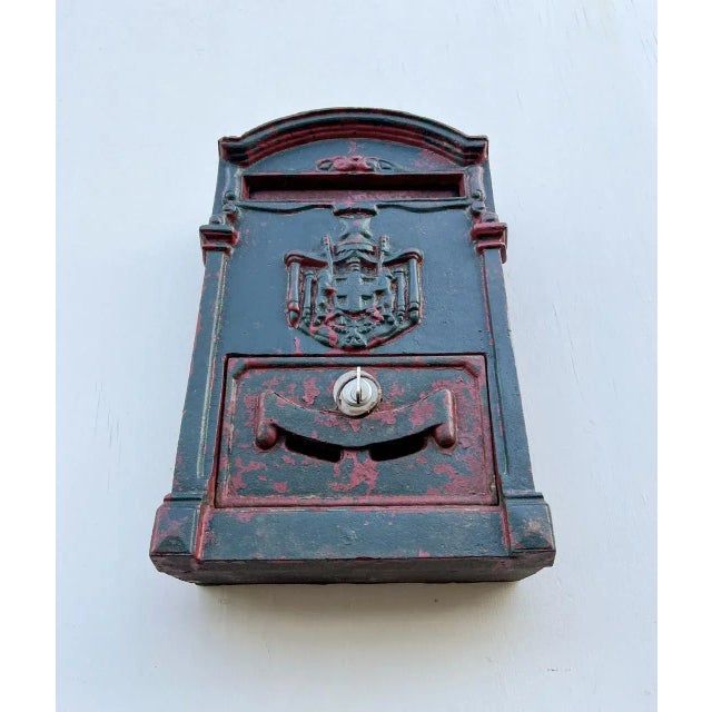 Late 19th Century French Cast Iron Post Office Mailbox , 1890s For Sale - Image 6 of 9