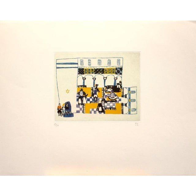 Olivier Morel (1964-) Journey to the Orient original aquatint engraving limited edition signed and numbered in pencil by...