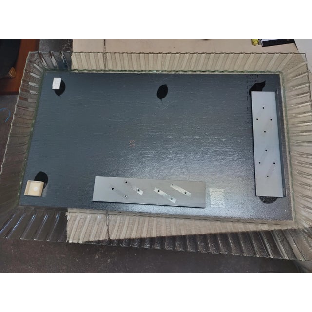 Mid-Century Modern 1960s Mid-Century Art Glass Mirror For Sale - Image 3 of 6