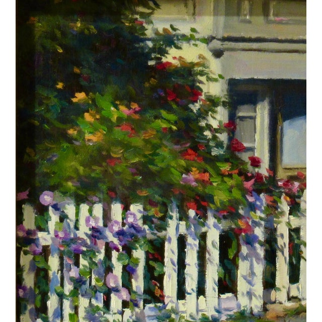 Realism Douglas Paul Morgan Picket Fences C. 2000 Painting For Sale - Image 3 of 7