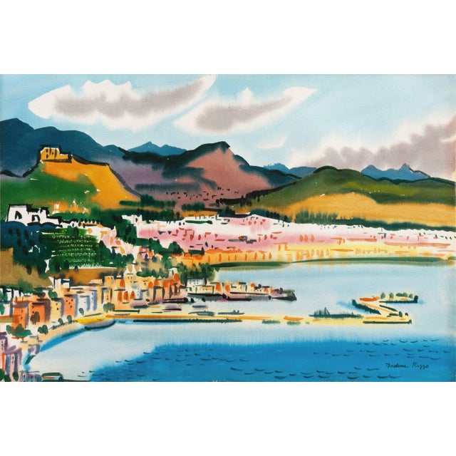 'Northern California Bay' by Nadine Pizzo, Legion of Honor, Ggie, Woman Artist, Circa 1960 For Sale - Image 11 of 11