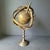 Traditional Late 20th Century Brass Gold-Tone Metal Globe on Tall Stand For Sale - Image 3 of 7